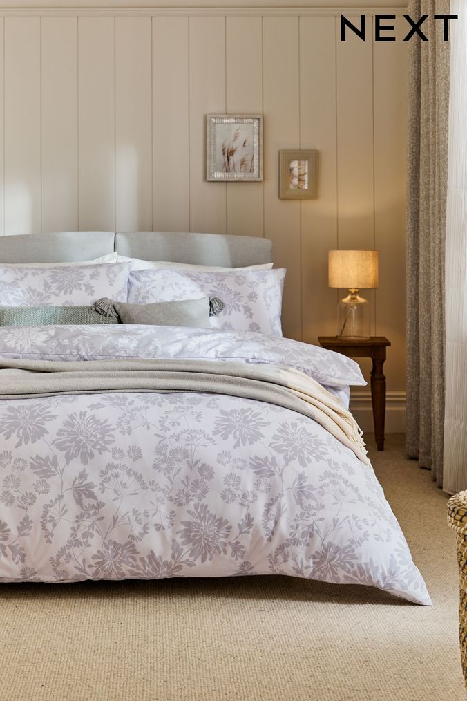 Grey Floral Bedding Next Official Site