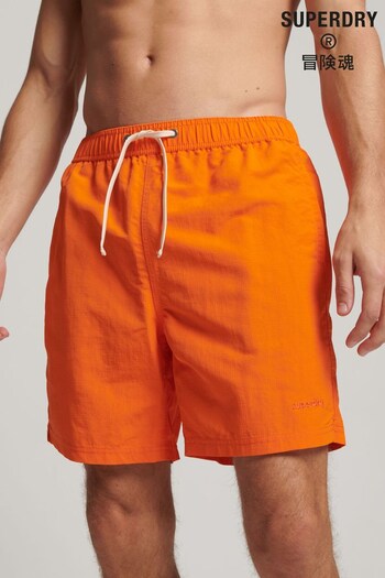 Superdry Orange Ripstop Recycled Swim JEANS Shorts (N50385) | £35
