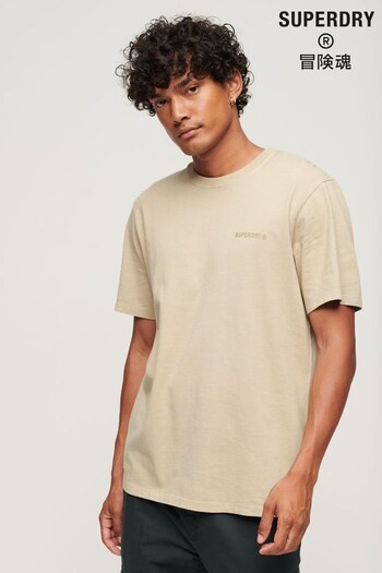 Superdry Nude Overdyed Logo Loose T-Shirt (N50393) | £30