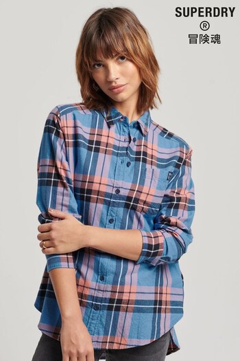 Superdry Blue Relaxed Check Shirt (N50401) | £45