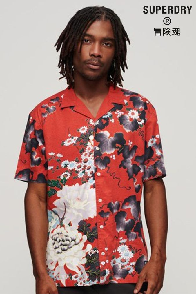 Superdry red shirt sale