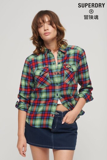 Superdry Green Lumberjack Check Flannel Shirt (N50413) | £45