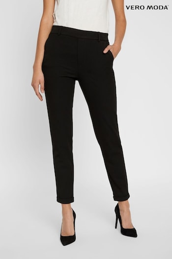VERO MODA Black Slim High Waisted Trousers (N50459) | £30