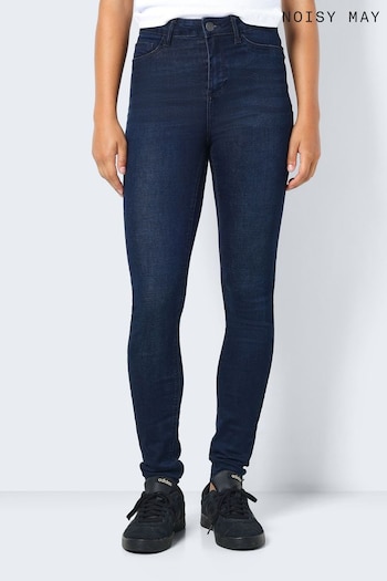 NOISY MAY Blue High Waisted Skinny Jeans (N50465) | £22