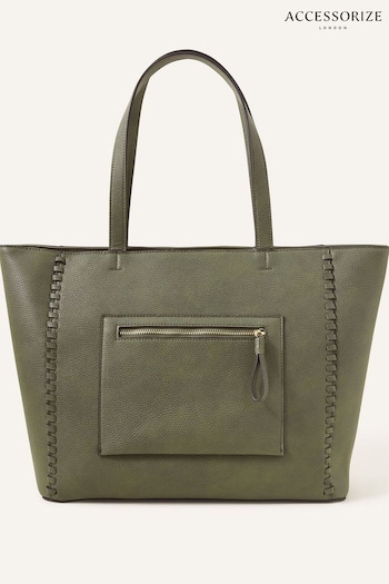 Accessorize Green Front Pocket Tote Bag (N50770) | £40