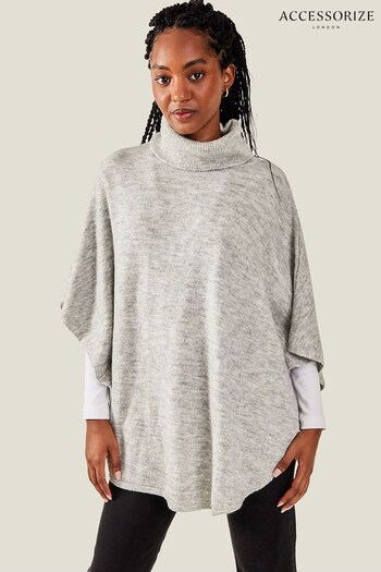 Accessorize Grey Cosy Knit Poncho (N50792) | £32