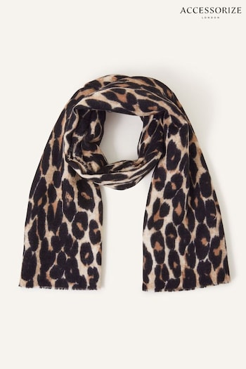 Accessorize Animal Leopard Blanket Scarf (N50801) | £24