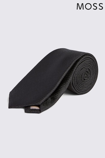 MOSS Textured Black Tie (N51181) | £20