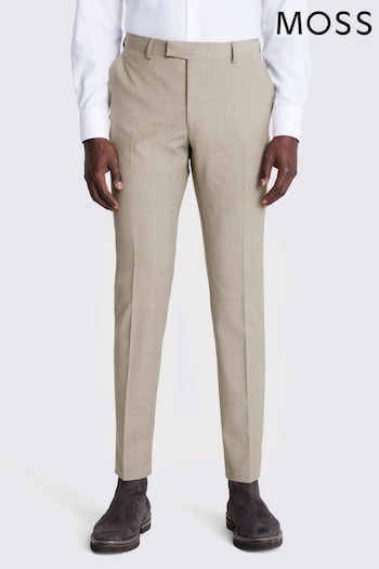 MOSS Slim Fit Natural Trousers (N51182) | £130