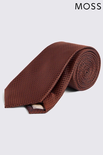 MOSS Olive Textured Tie (N51193) | £20