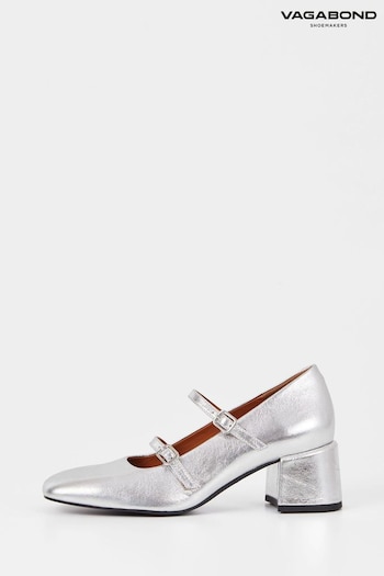 Vagabond Shoemakers Silver Adison Double Strap Mary Jane Shoes (N51646) | £120