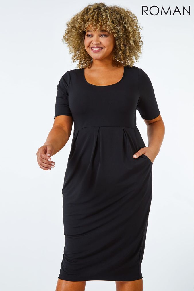 Buy Women s Roman A line Casual Plain Dresses Online OnlinenevadaShops