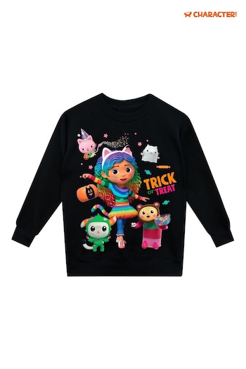 Character Black Gabbys Dollhouse Halloween Pumpkin Sweatshirt (N51968) | £21