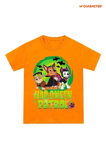 Character Orange Paw Patrol Happy Halloween Pumpkin T-Shirt (N51969) | £15