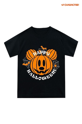 Character Black Disney Happy Halloween Pumpkin T-Shirt (N51972) | £15
