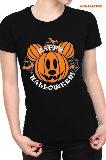 Character Black Disney T-Shirt Happy Halloween Mini Me T-Shirt (N51973) | £19