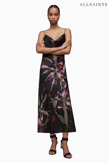 AllSaints Hadley Black Tippi Dress (N51999) | £139