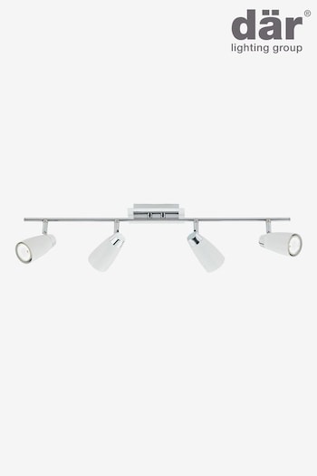 Dar Lighting Polished Chrome Loft 4 Light Bar Spotlight (N52301) | £137