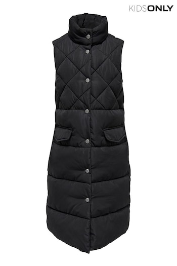ONLY KIDS Longline Quilted Gilet (N52362) | £42