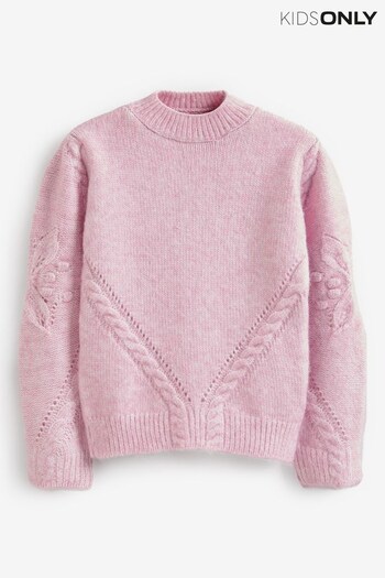ONLY KIDS Long Sleeve Cosy Cable Knit Jumper (N52366) | £26