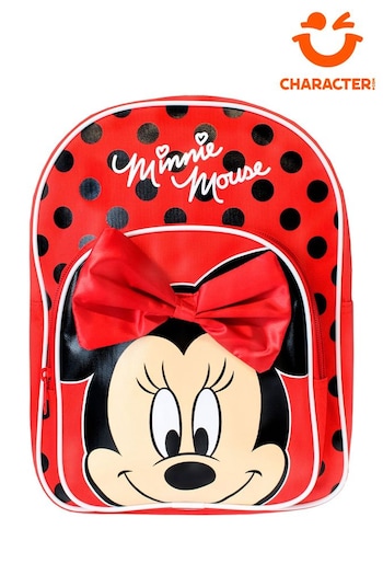 Character Red Minnie Mouse 3D Bow Backpack (N52390) | £17