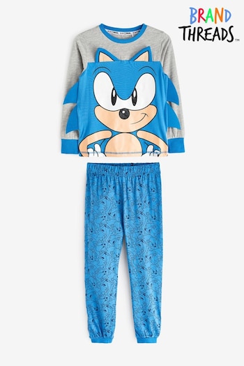 Brand Threads Blue Sonic the Hedgehog Boys Pyjama Set (N52404) | £18