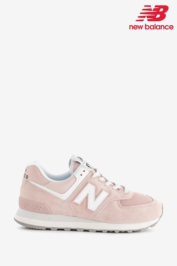 New Balance Pink 574 Trainers (N52449) | £95
