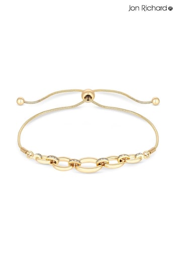 Jon Richard Gold Tone Polished Link Chain Bracelet (N52627) | £22
