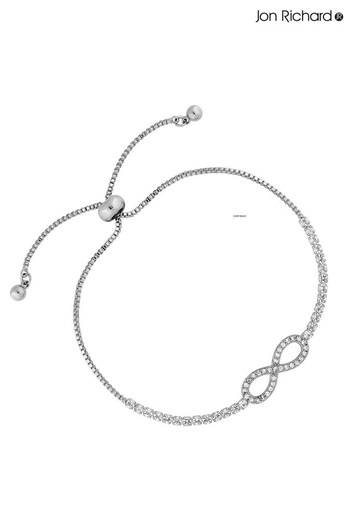 Jon Richard Silver Tone Infinity Slinky Toggle Bracelet (N52995) | £22
