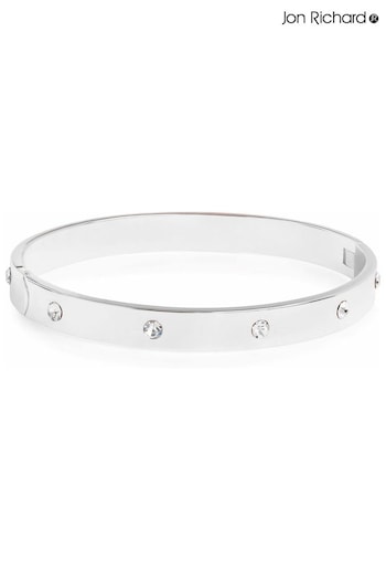 Jon Richard Silver Crystal Bangle (N53031) | £22