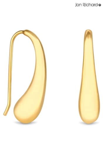 Jon Richard Gold Tone Organic Teardrop Earrings (N53150) | £18