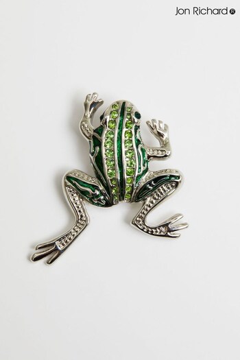 Jon Richard Silver Tone Frog Brooch - Gift Boxed (N53247) | £22