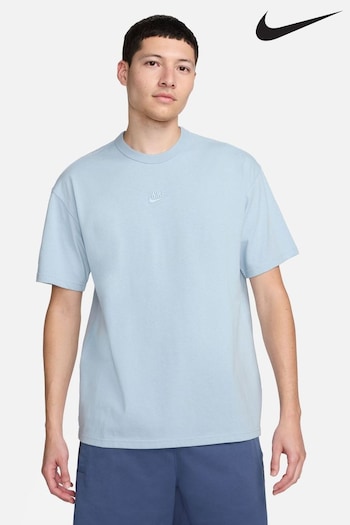 Nike fearless Light Blue Denim Dri-FIT Sportswear Premium Essentials T-Shirt (N53347) | £38