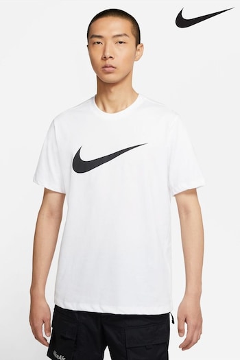Nike White Sportswear Swoosh T-Shirt (N53363) | £23