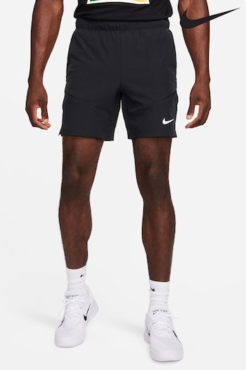 nike speed Black Dri-FIT Advantage Tennis 7 Inch Shorts (N53383) | £55