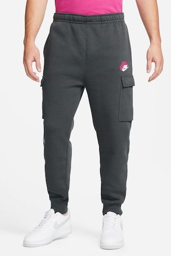Nike exclusive Black/Grey Standard Issue Cargo Joggers (N53406) | £55