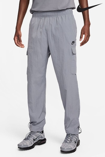 Nike Black/Grey Sportswear Repeat Woven Joggers (N53411) | £73