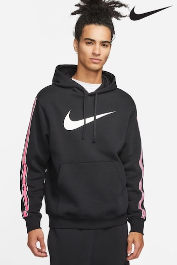 Nike Black/Pink Sportswear Repeat Pullover Hoodie (N53430) | £65