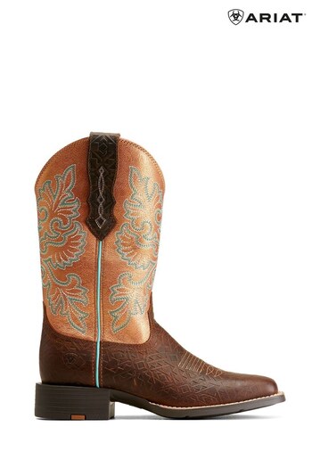 Ariat Round Up Square Toe Strechfit Boots ritmo (N53463) | £160