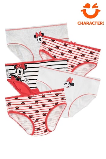 Character Red Minnie Mouse Underwears 5 Pack (N53475) | £13