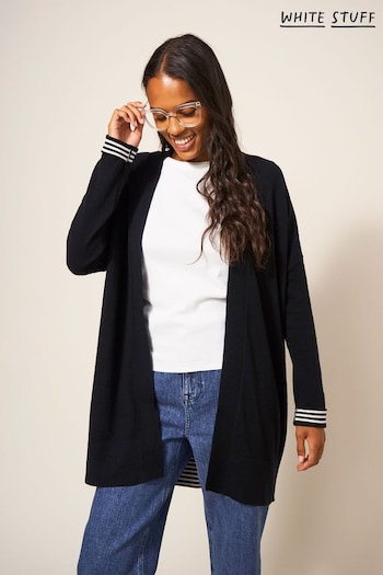 White Stuff Black Longline Laura Cardigan (N53537) | £55