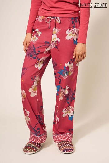 White Stuff Pink Nina Organic Pyjama Joggers (N53590) | £35