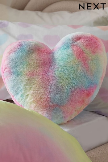 Multi Ombre Rainbow Heart Cushion (N53658) | £16