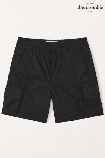 Abercrombie & Fitch Cargo Utility Black Shorts (N53712) | £44