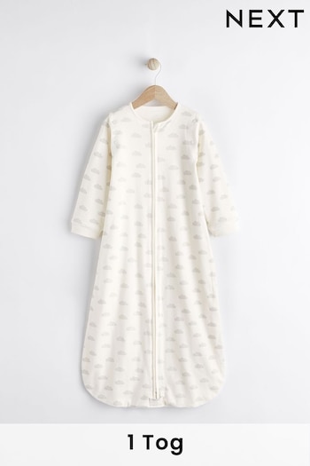 Grey Cloud Print water 100% Cotton 1 Tog Sleep Bag (N53743) | £30 - £34
