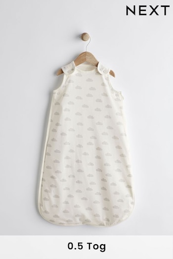 Grey Cloud Print 0.5 Tog SMITH 100% Cotton Sleep Bag (N53748) | £22 - £26