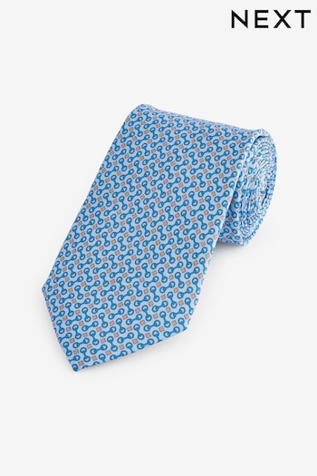 Blue Horsepip Pattern Tie (N53947) | £12
