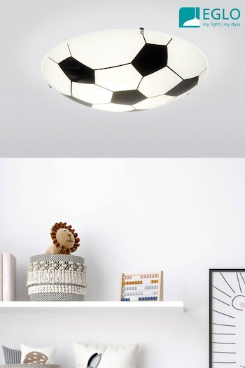 Eglo Junior Football Inspired White Flush Ceiling Light (N53971) | £20