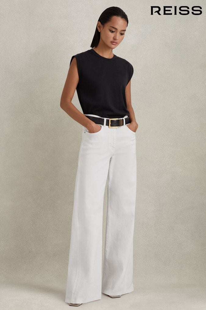 Ladies white jeans clearance uk