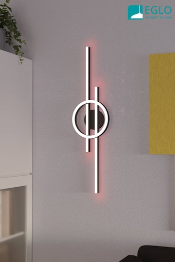 Eglo Black Amandolo LED Contemporary Steel Flush Ceiling Light (N54078) | £130